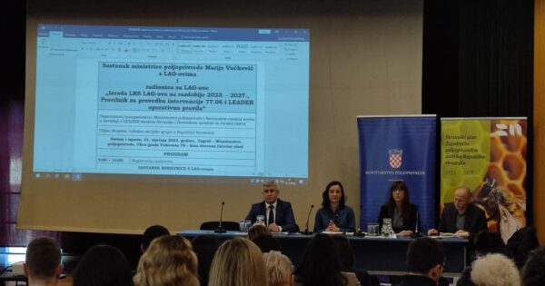 Održan sastanak ministrice Vučković s LAG-ovima i radionica za LAG-ove – za lokalni razvoj 103 mil. EUR do 2027.